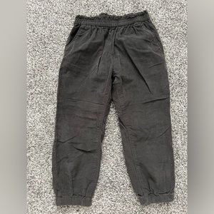 H&M Cotton Corduroy Joggers, Black, 4T